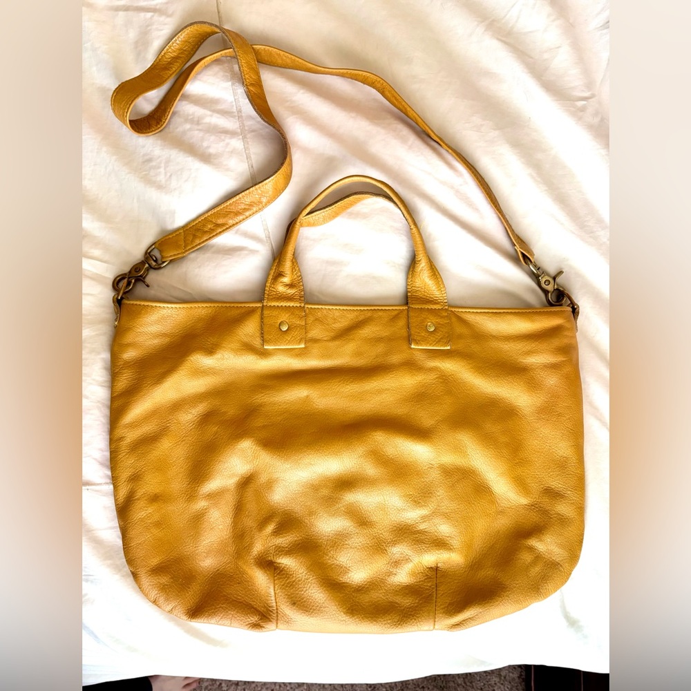 Clare V Messenger Bag Beautiful Mustard Yellow - VHTF